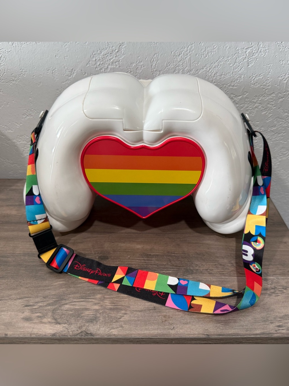 Official Disney Parks "Heart Hands" Pride Collection Popcorn Bucket.